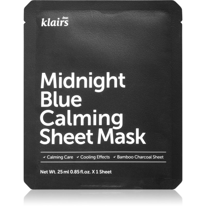 Klairs Midnight Blue Calming Sheet Mask успокояваща платнена маска - Грижа за лице - Сравни цени от 1 магазин с безплатна доставка