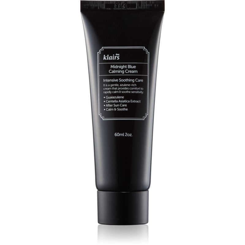 Klairs Midnight Blue Calming Cream успокояващ крем след слънчеви бани за чувствителна и зачервена кожа