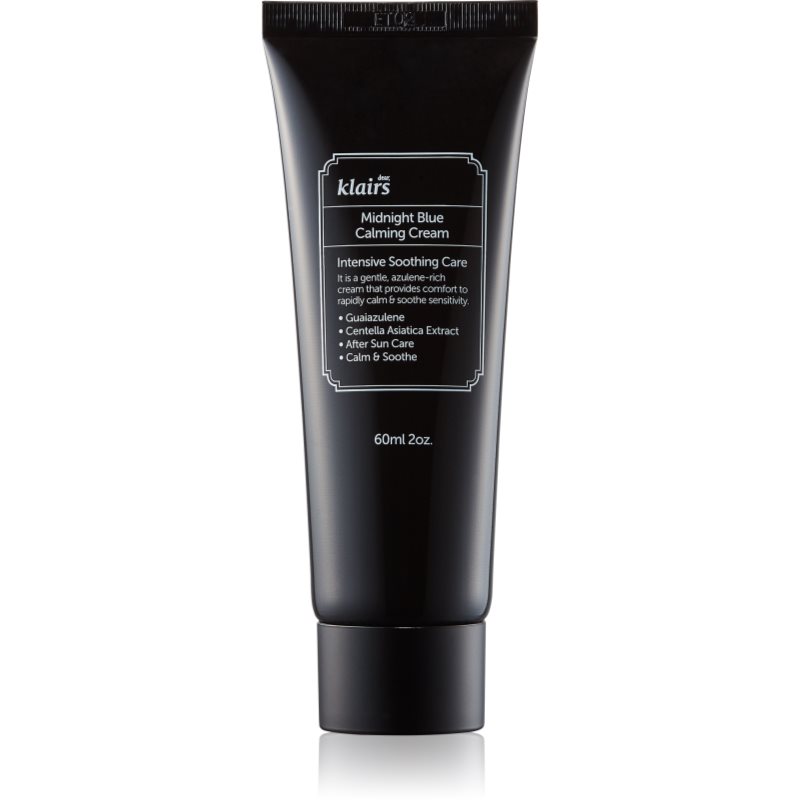 Klairs Midnight Blue Calming Cream успокояващ крем след слънчеви бани за чувствителна и зачервена кожа - Грижа за лице - Сравни цени от 1 магазин с безплатна доставка
