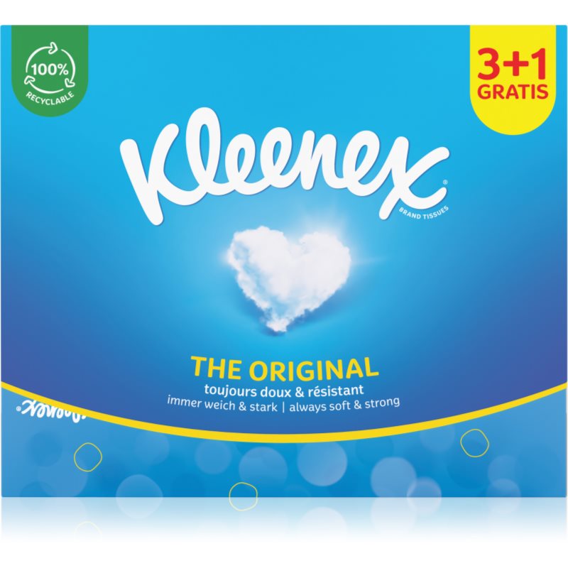 Kleenex Kleenex Original Box хартиени кърпички 3+1 - Унисекс парфюм - Сравни цени от 1 магазин с безплатна доставка