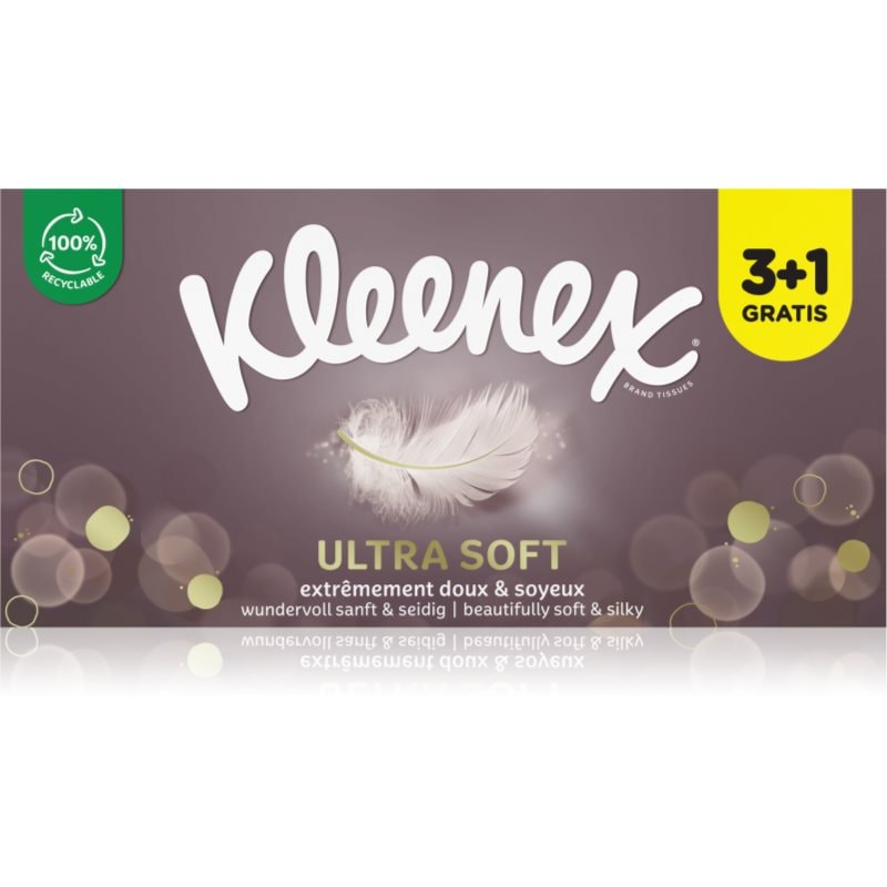 Kleenex Kleenex Ultra Soft Box хартиени кърпички 4x64 бр. - Унисекс парфюм - Сравни цени от 1 магазин с безплатна доставка
