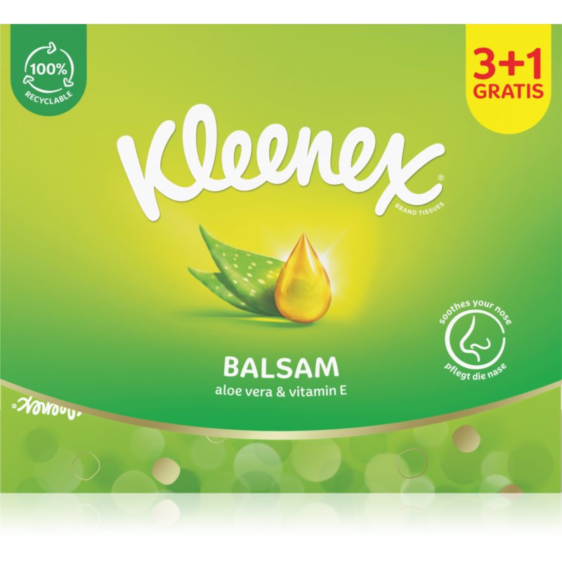 Kleenex Kleenex Balsam Box хартиени кърпички 4x64 бр. - Унисекс парфюм - Сравни цени от 1 магазин с безплатна доставка