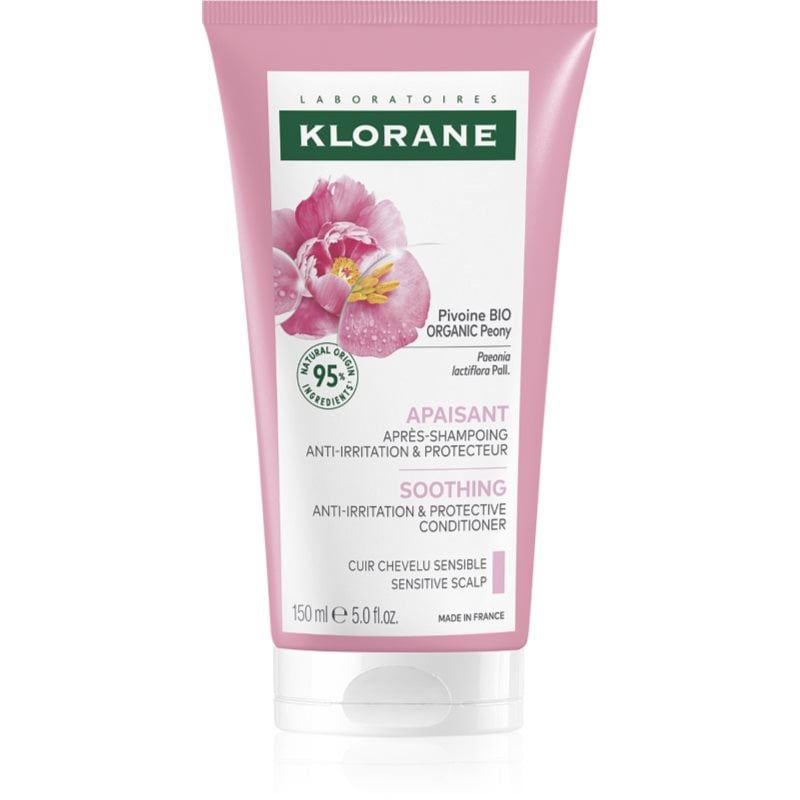 Klorane Peony Soothing Sensitive Hair Scalp Conditioner балсам за коса за чувствителна кожа на скалпа