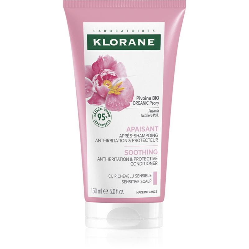 Klorane Peony Soothing Sensitive Hair Scalp Conditioner балсам за коса за чувствителна кожа на скалпа - Грижа за коса - Сравни цени от 1 магазин с безплатна доставка