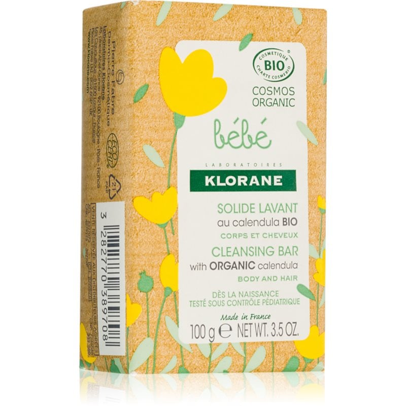 Klorane Bébé Calendula нежен сапун с невен