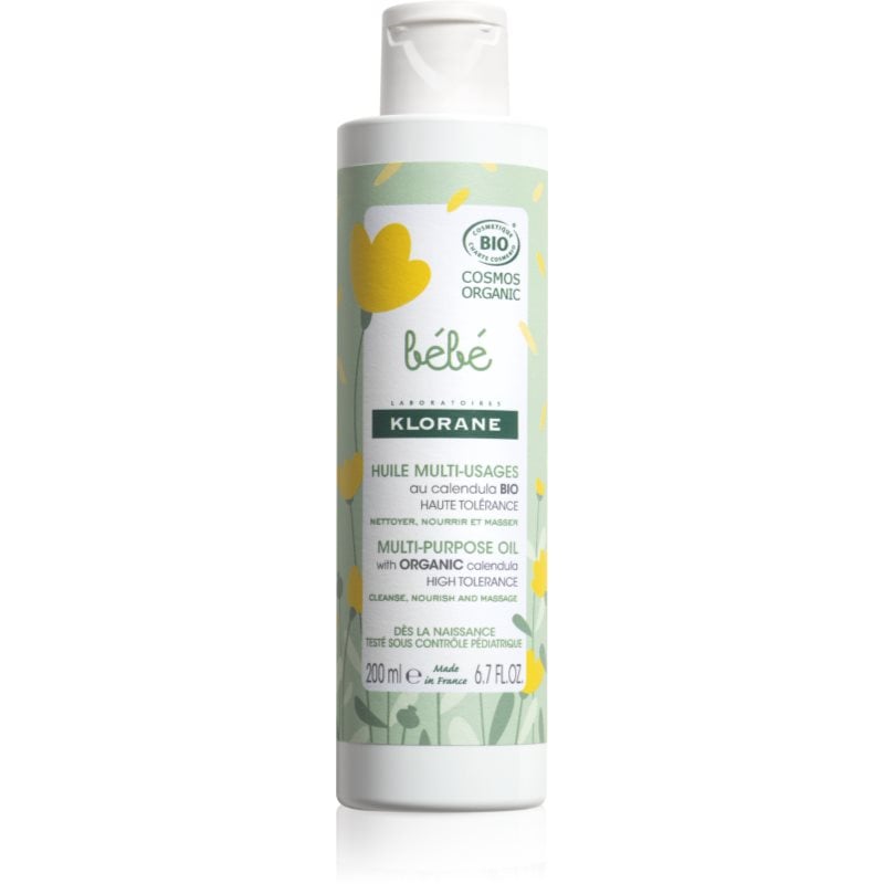Klorane Bébé Multi-Purpose Oil подхранващо масло за тяло за детска кожа