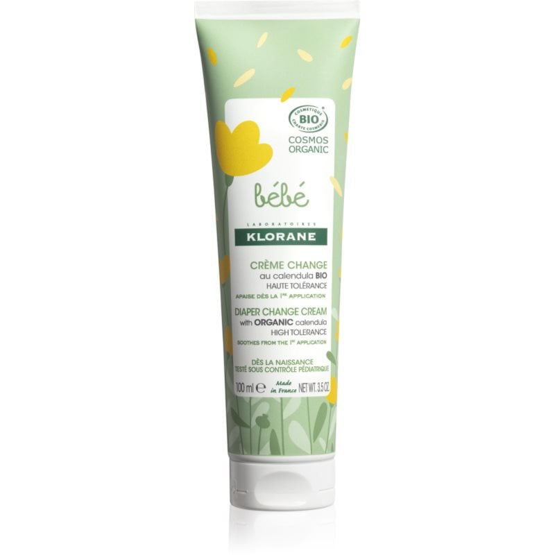 Klorane Bébé Calendula успокояващ детски крем na přebalování s BIO měsíčkem