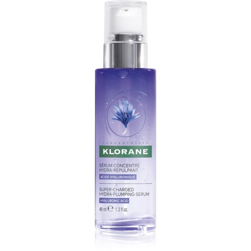 Klorane Cornflower Super-Charged Hydra-Plumping Serum активен серум за озаряване и изглаждане на кожата на лицето - Грижа за лице - Сравни цени от 1 магазин с безплатна доставка
