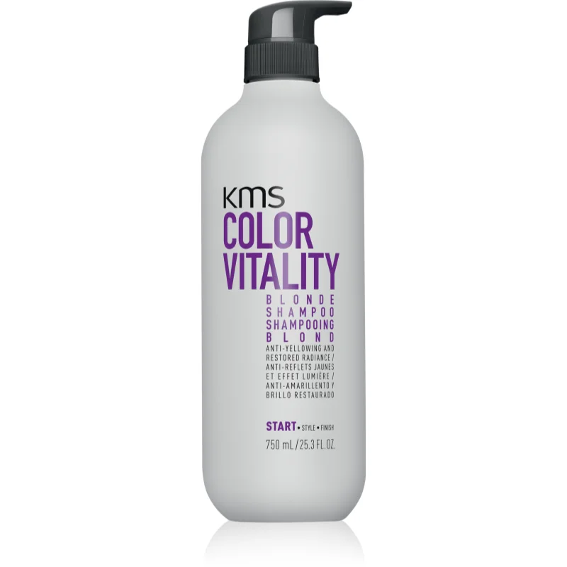 KMS Color Vitality Blonde Shampoo подхранващ шампоан за блонд коса и коса с кичури - Грижа за коса - Сравни цени от 1 магазин с безплатна доставка