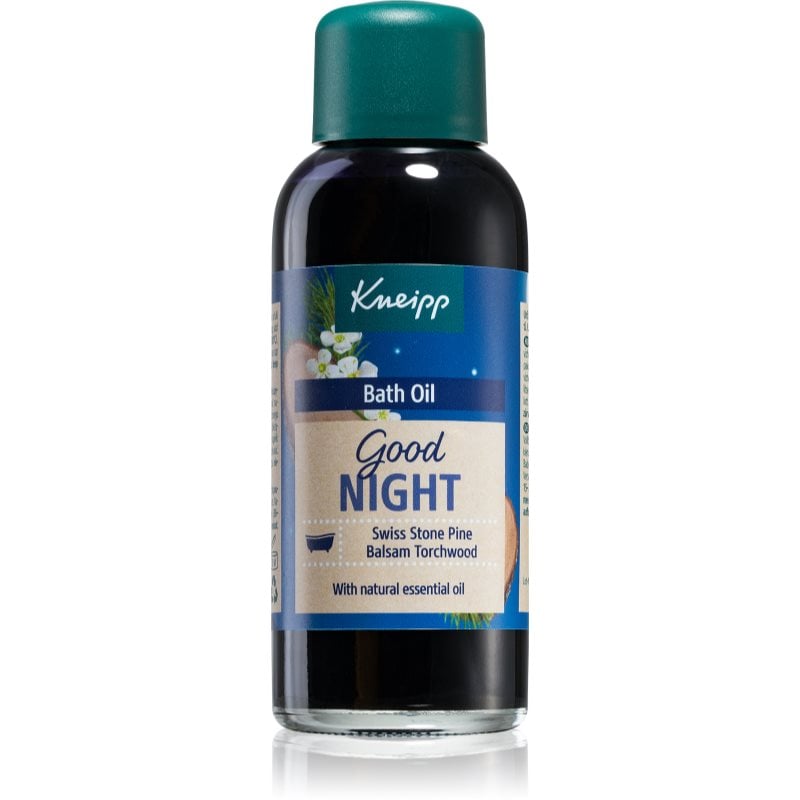 Kneipp Good Night успокояващо масло за вано Swiss Stone Pine & Balsam Torchwood