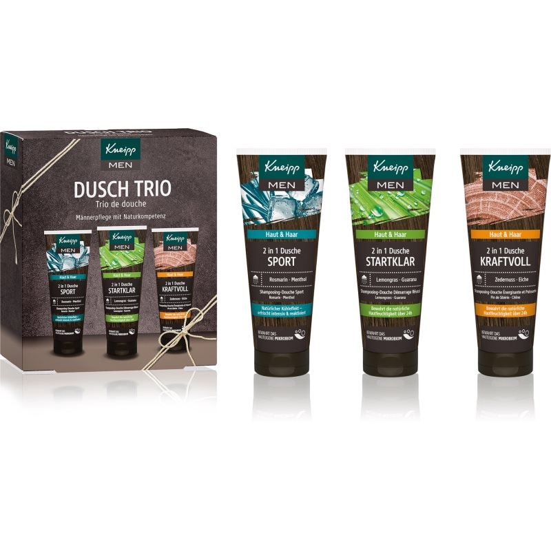 Kneipp Men Shower Trio подаръчен комплект под душа за мъже - Комплект - Сравни цени от 1 магазин с безплатна доставка