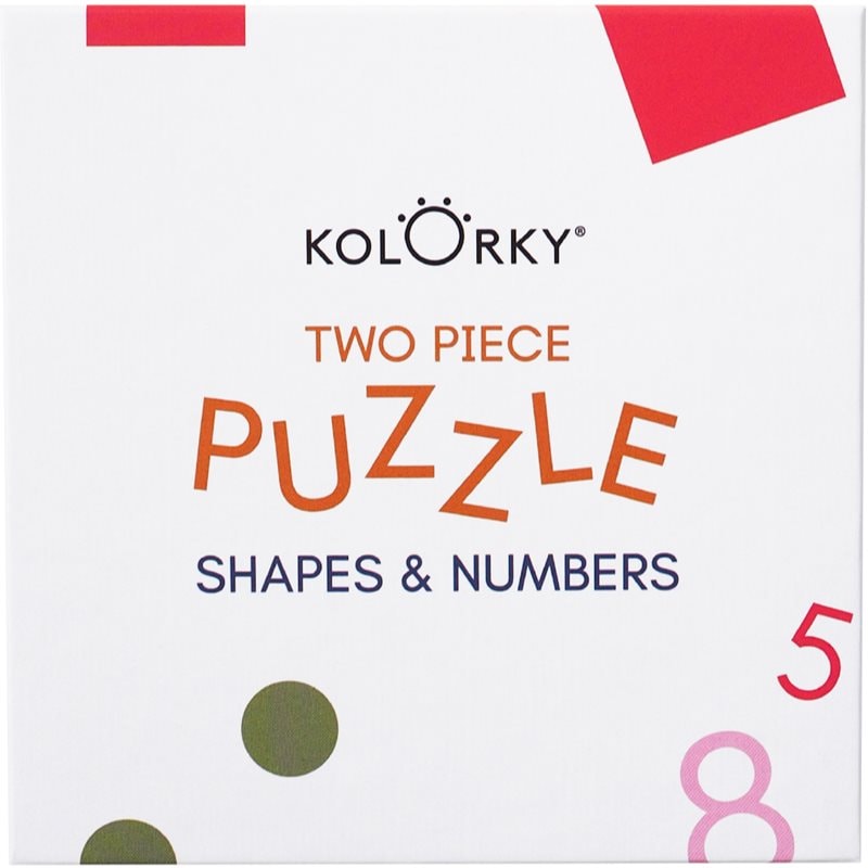 Kolorky Puzzle Two Piece Shapes & Numbers пъзел - За деца - Сравни цени от 1 магазин с безплатна доставка