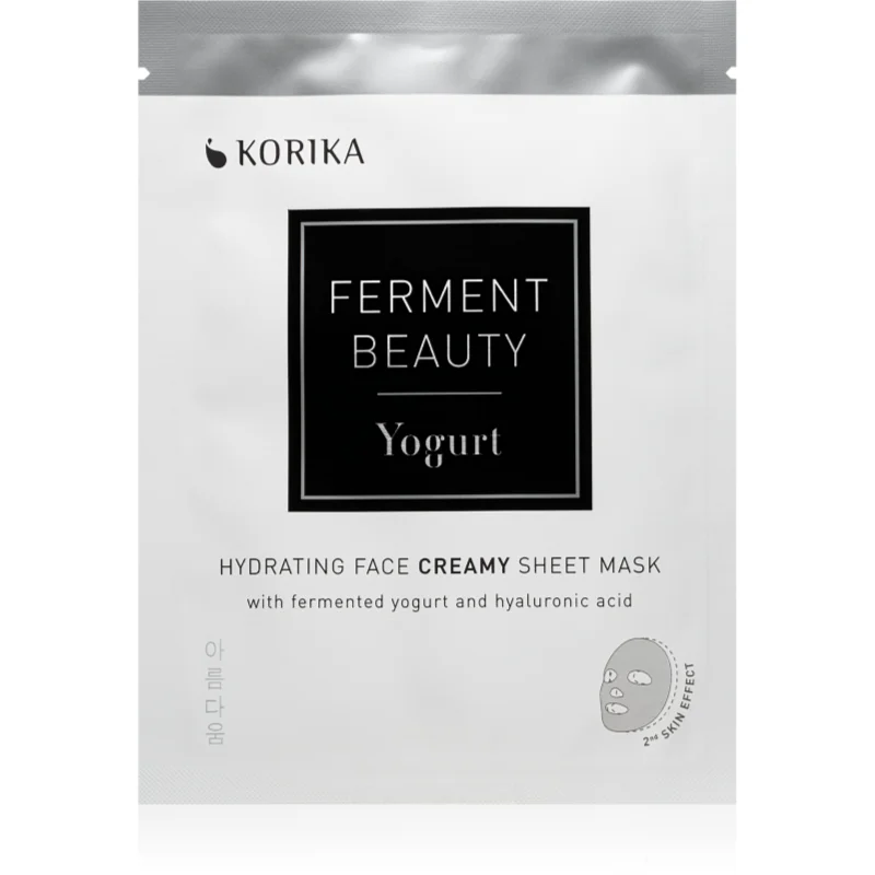KORIKA FermentBeauty Hydrating Face Sheet Mask with Fermented Yogurt and Hyaluronic Acid хидратираща платнена маска с ферментирало кисело мляко и хиал - Грижа за лице - Сравни цени от 1 магазин с безплатна доставка