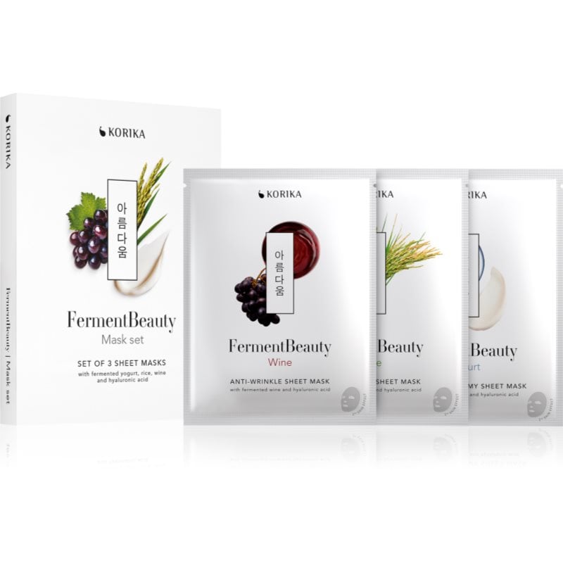 KORIKA FermentBeauty Mask Set комплект маски за лице