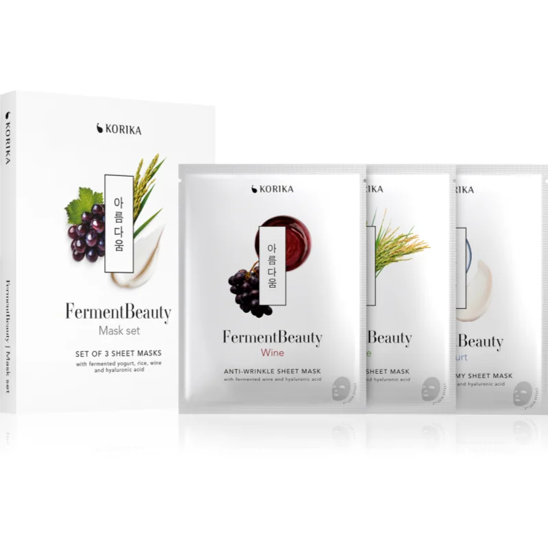 KORIKA FermentBeauty Mask Set комплект маски за лице - Комплект - Сравни цени от 1 магазин с безплатна доставка