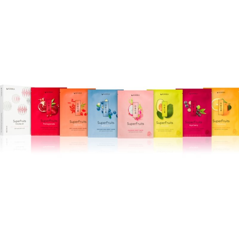 KORIKA SuperFruits комплект маски за лице - Комплект - Сравни цени от 1 магазин с безплатна доставка