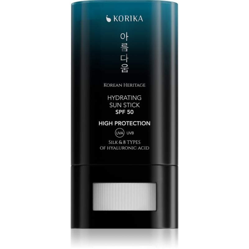 KORIKA Korean Heritage Silk & 8 Types of Hyaluronic Acid Hydrating Sun Stick SPF 50 слънцезащитен стик SPF 50