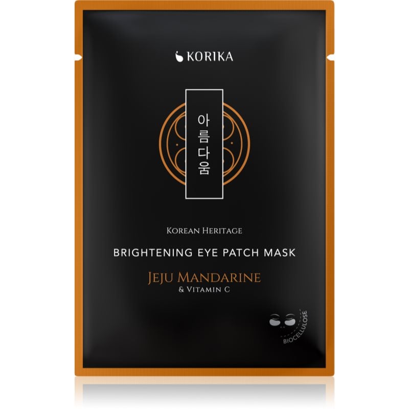 KORIKA Korean Heritage Brightening Eye Patch Mask Jeju Mandarine & Vitamin C освежаваща маска за околоочната област