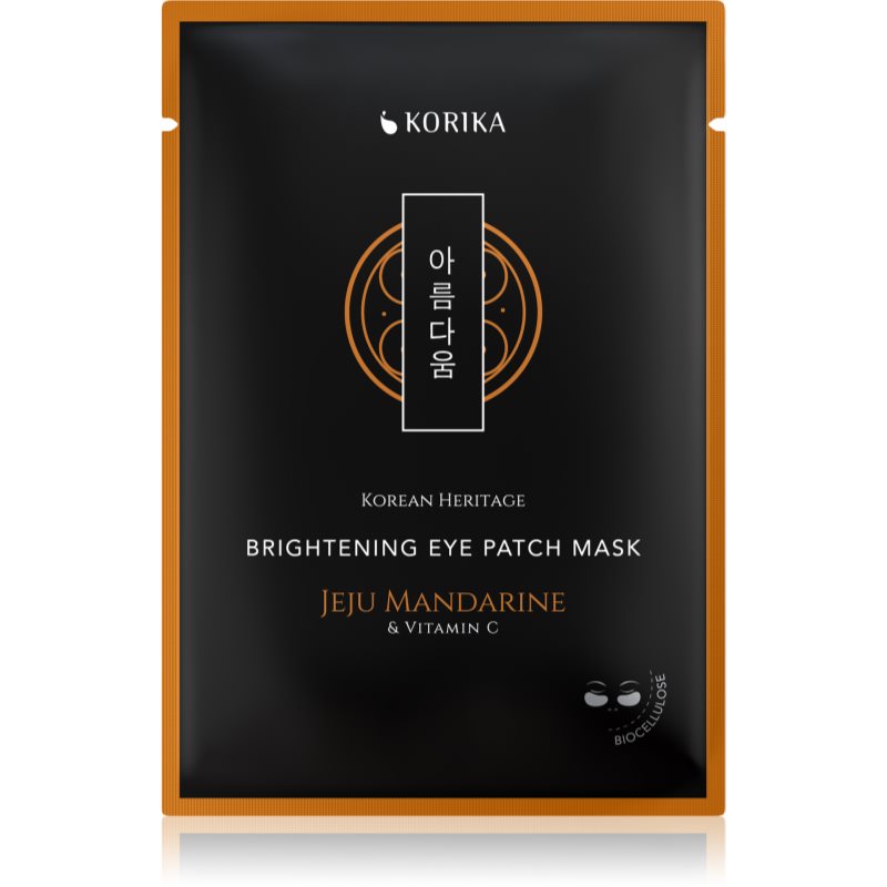 KORIKA KORIKA Korean Heritage Brightening Eye Patch Mask Jeju Mandarine & Vitamin C освежаваща маска за околоочната област - Унисекс парфюм 2мл - Сравни цени от 1 магазин с безплатна доставка