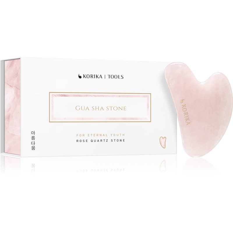 KORIKA Tools Gua Sha Green Jade Stone масажно приспособление за лице Gua Sha Quartz Pink - Грижа за лице - Сравни цени от 1 магазин с безплатна доставка