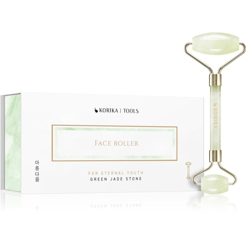 KORIKA Tools Face Roller Green Jade Stone масажно валяче за лице Jade Roller Green - Грижа за лице - Сравни цени от 1 магазин с безплатна доставка