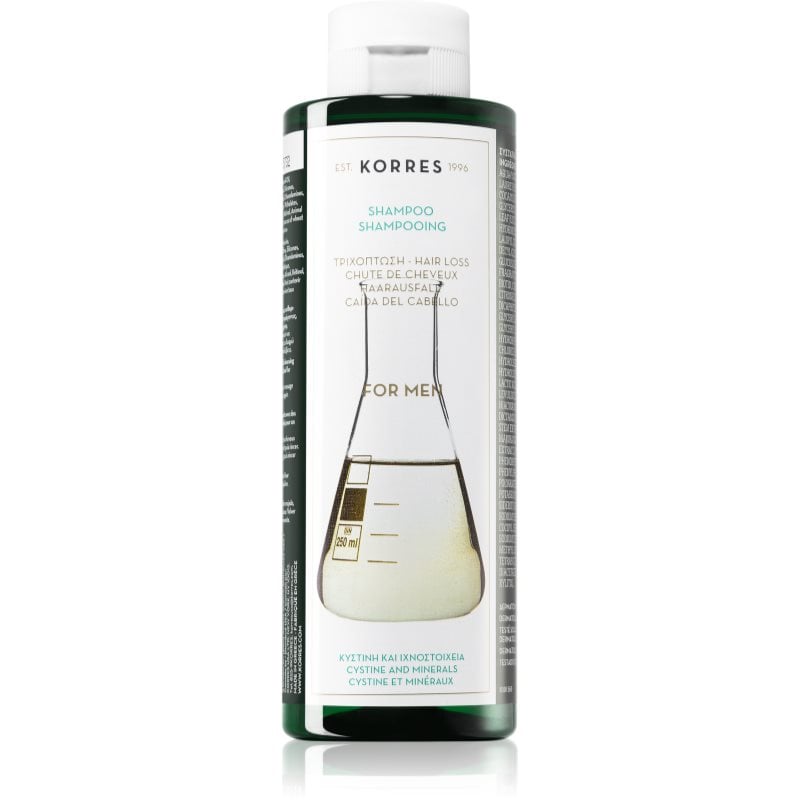 Korres Cystine & Minerals шампоан против косопад за мъже