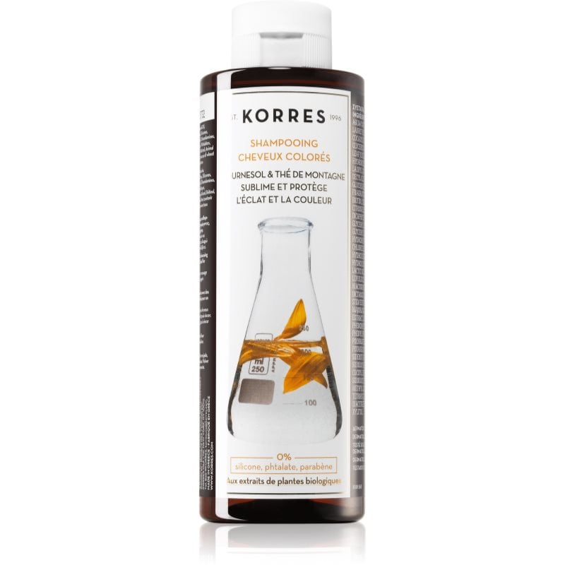 Korres Sunflower and Mountain Tea шампоан за ядисана коса