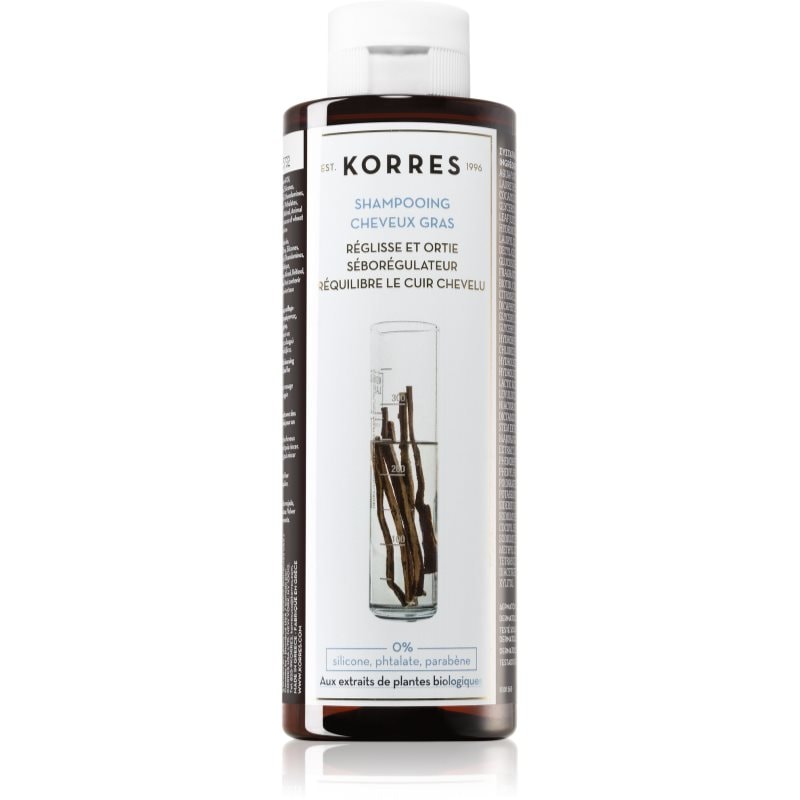 Korres Korres Liquorice and Urtica шампоан за мазна коса - Унисекс парфюм 1мл - Сравни цени от 1 магазин с безплатна доставка