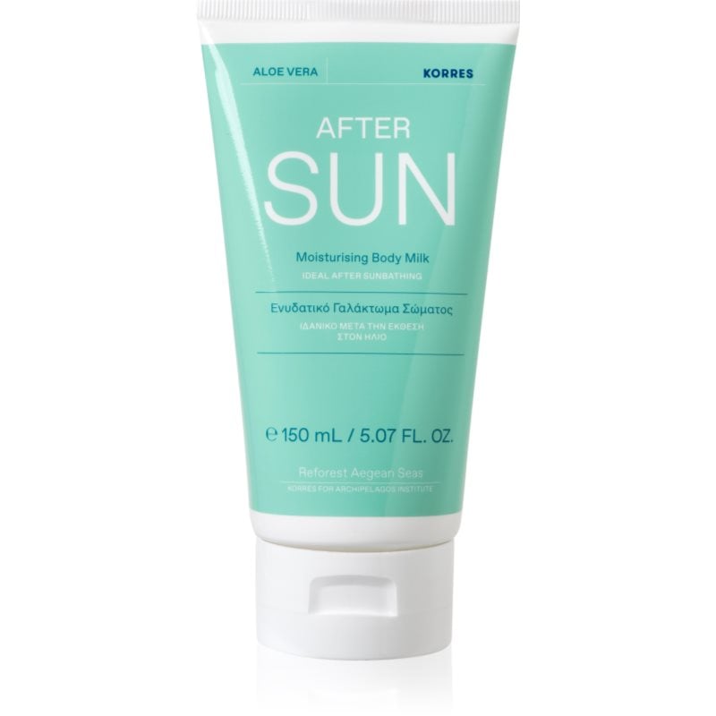 Korres Aloe Vera хидратиращо мляко за тяло след слънчеви бани