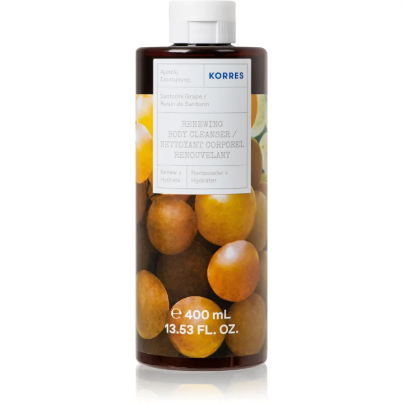 Korres Santorini Grape ревитализиращ душ-гел