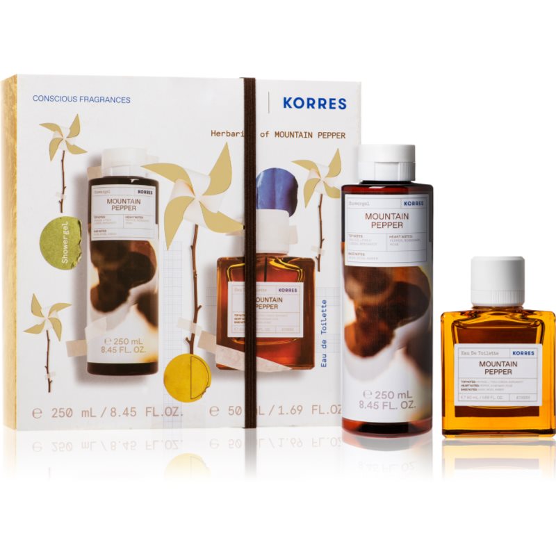 Korres Mountain Pepper подаръчен комплект унисекс парфюмиран - Комплект - Сравни цени от 1 магазин с безплатна доставка