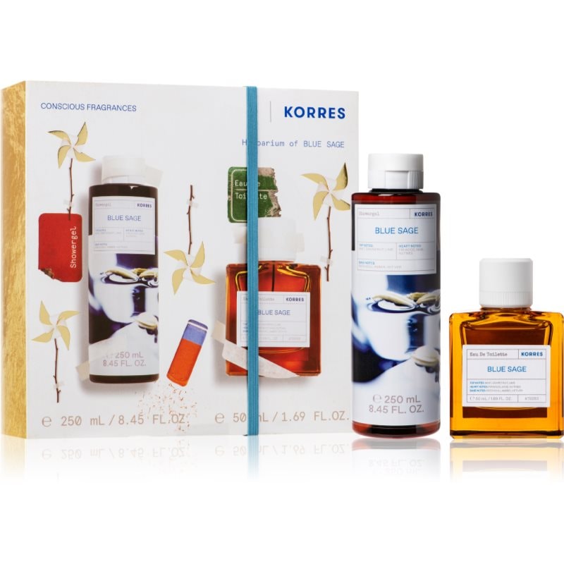 Korres Blue Sage подаръчен комплект унисекс парфюмиран - Комплект - Сравни цени от 1 магазин с безплатна доставка