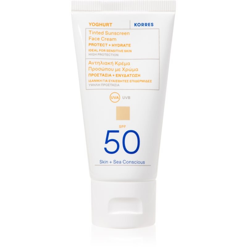 Korres Yoghurt Tinted Sunscreen тониращи слънцезащитни продукти SPF 50 - Грижа за тяло - Сравни цени от 1 магазин с безплатна доставка