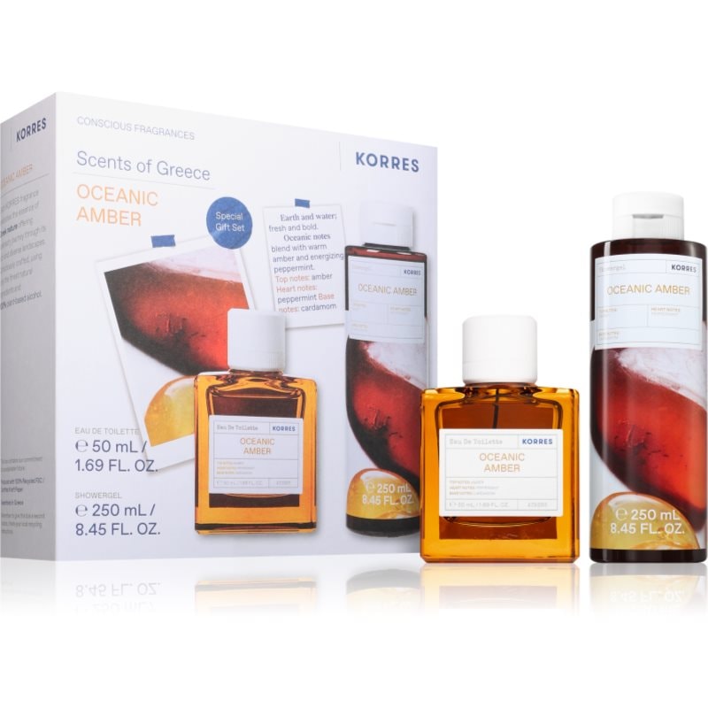 Korres Oceanic Amber подаръчен комплект за мъже - Комплект - Сравни цени от 1 магазин с безплатна доставка