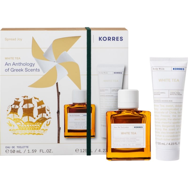 Korres Korres White Tea подаръчен комплект за жени - Дамски парфюм - Сравни цени от 1 магазин с безплатна доставка