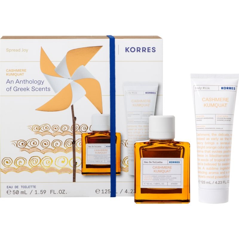 Korres Korres Cashmere Kumquat подаръчен комплект за жени - Дамски парфюм - Сравни цени от 1 магазин с безплатна доставка