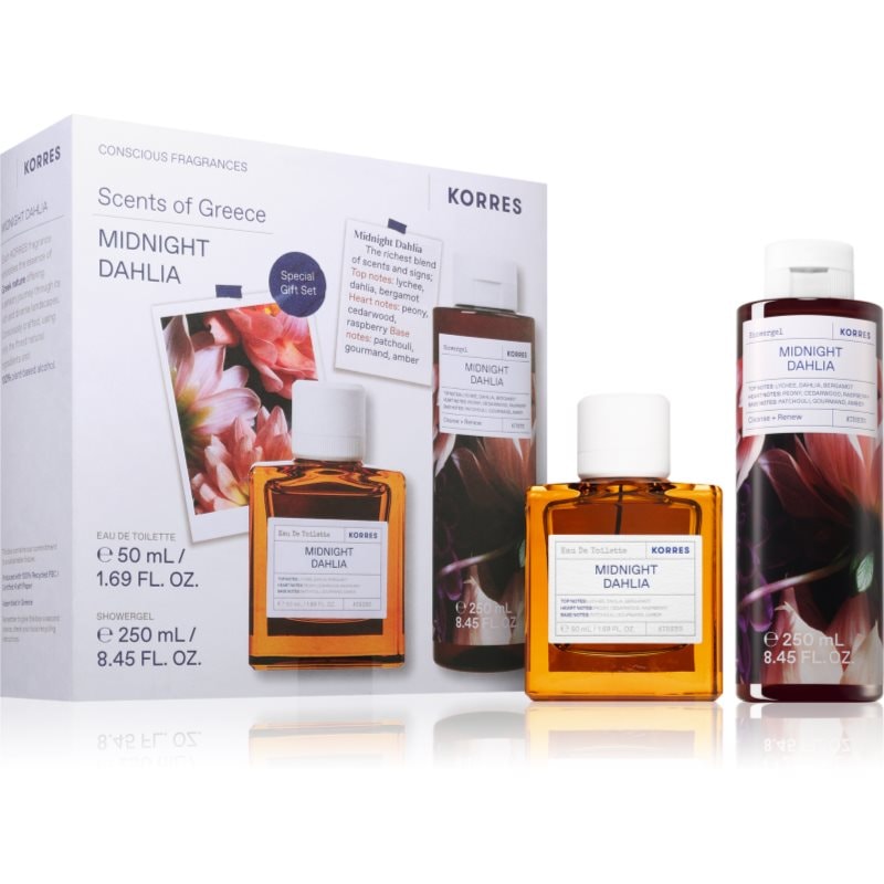 Korres Korres Midnight Dahlia подаръчен комплект за жени - Дамски парфюм - Сравни цени от 1 магазин с безплатна доставка