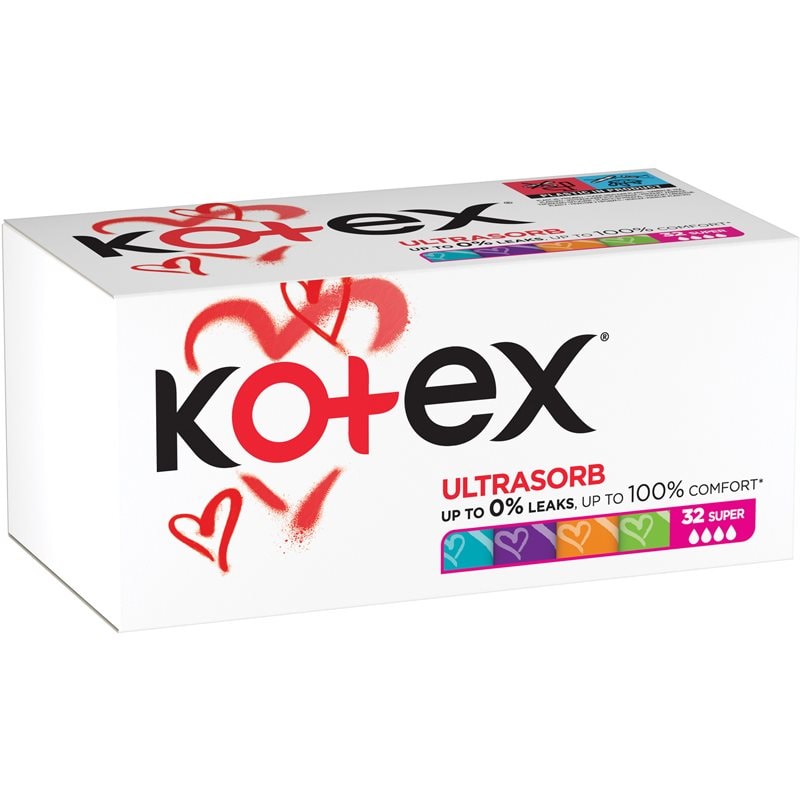 Kotex UltraSorb Super тампони - Грижа за тяло - Сравни цени от 1 магазин с безплатна доставка
