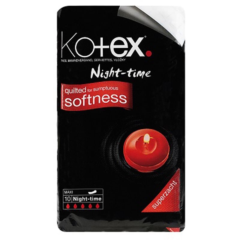 Kotex Night-time санитарни кърпи - Грижа за тяло - Сравни цени от 1 магазин с безплатна доставка