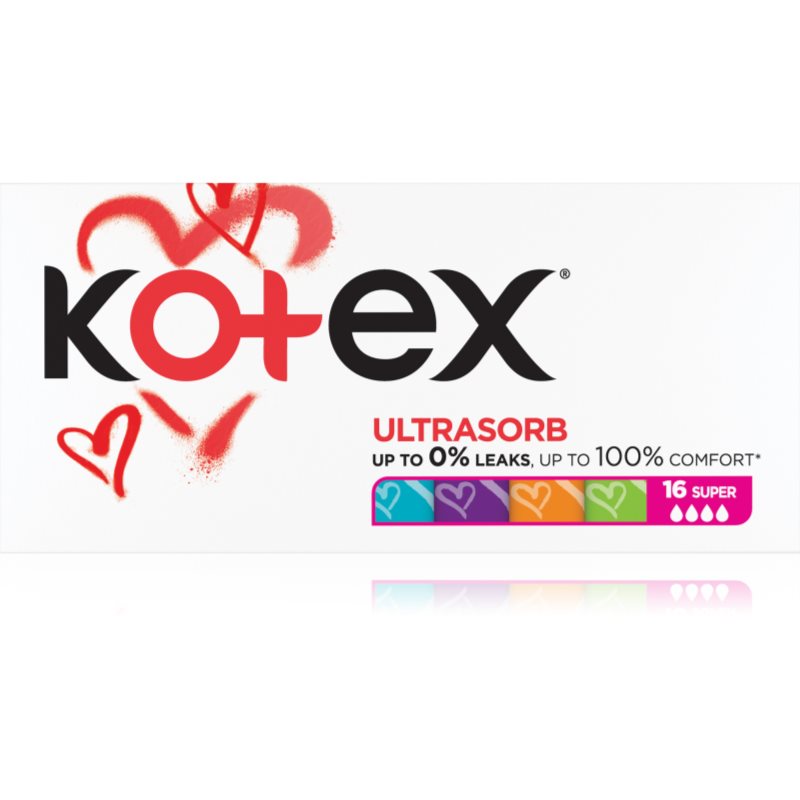 Kotex Ultra Sorb Super тампони 16 бр. - Грижа за тяло - Сравни цени от 1 магазин с безплатна доставка