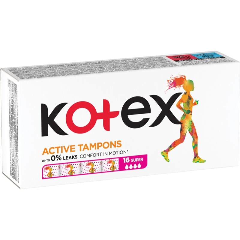 Kotex Active Super тампони - Грижа за тяло - Сравни цени от 1 магазин с безплатна доставка