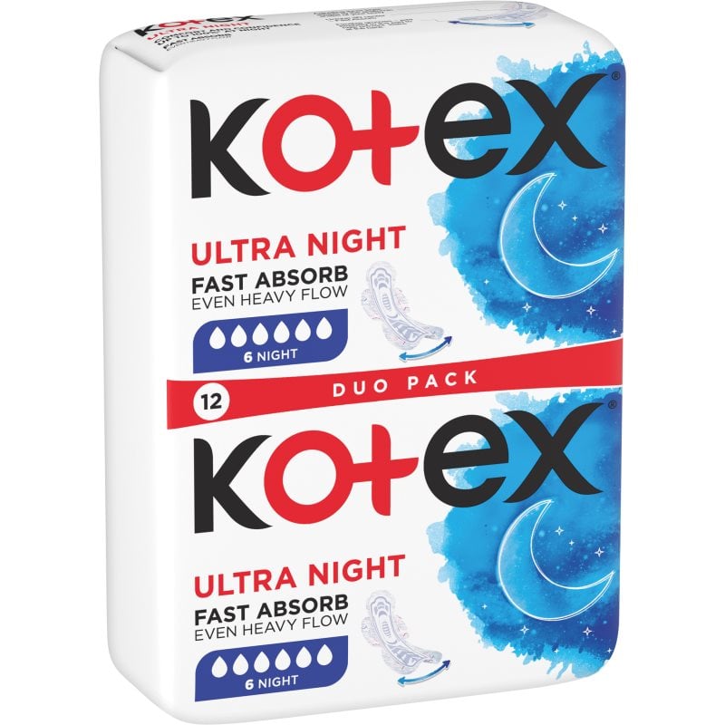 Kotex Ultra Comfort Night санитарни кърпи
