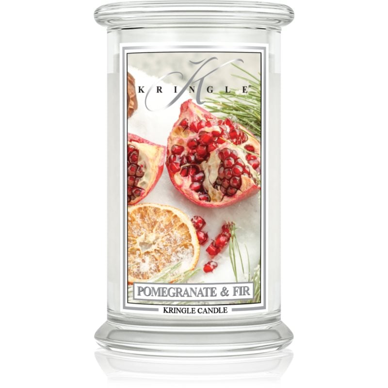 Kringle Candle Pomegranate & Fir ароматна свещ 624 гр.