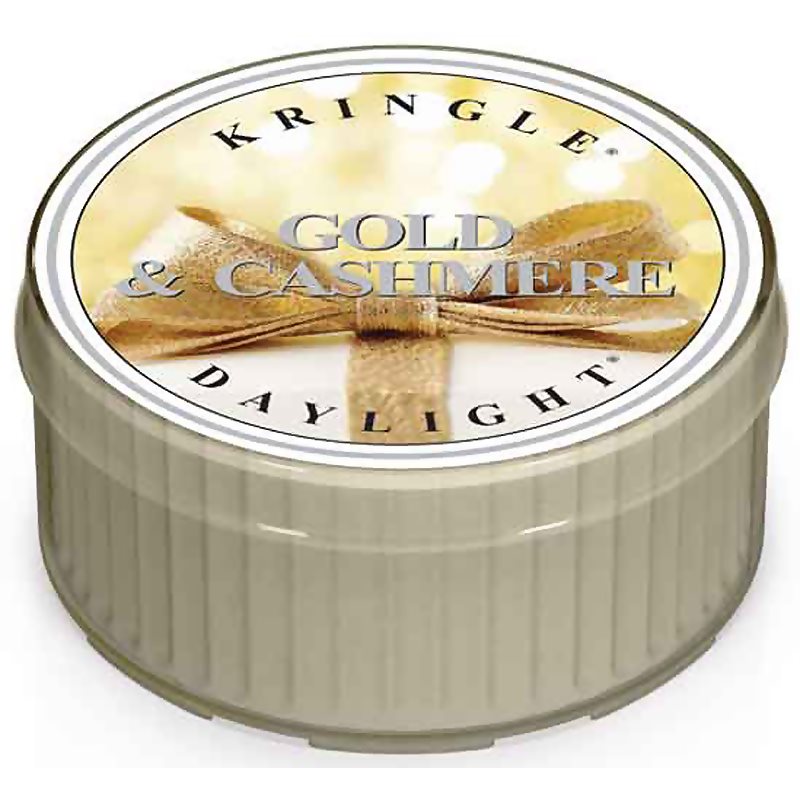 Kringle Candle Kringle Candle Gold & Cashmere чаена свещ 42 гр. - Унисекс парфюм 42мл - Сравни цени от 1 магазин с безплатна доставка