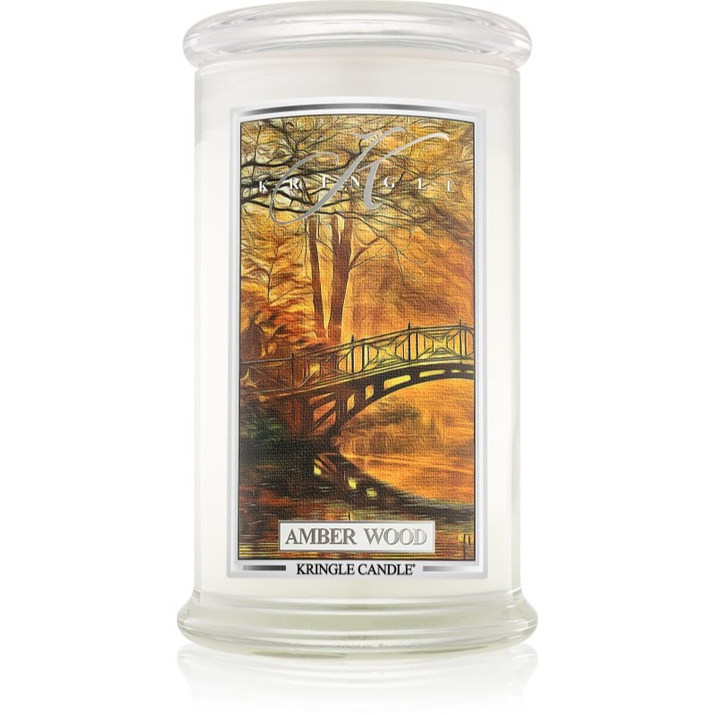 Kringle Candle Kringle Candle Amber Wood ароматна свещ 624 гр. - Унисекс парфюм 624мл - Сравни цени от 1 магазин с безплатна доставка