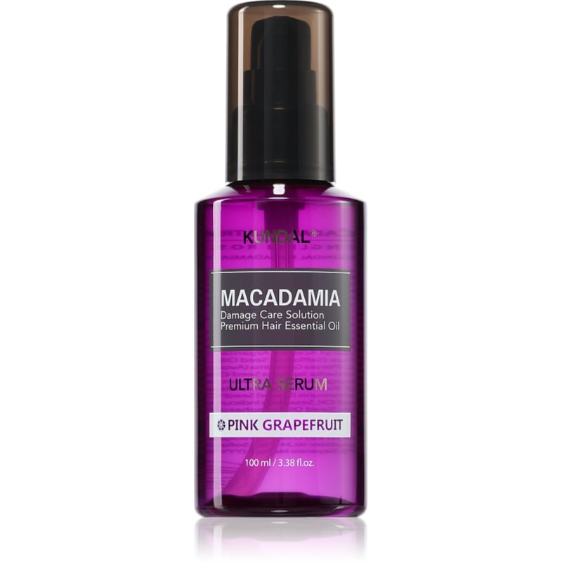 KUNDAL Macadamia Ultra Serum Pink Grapefruit регенериращ серум за масло за увредена коса - Грижа за коса - Сравни цени от 1 магазин с безплатна доставка