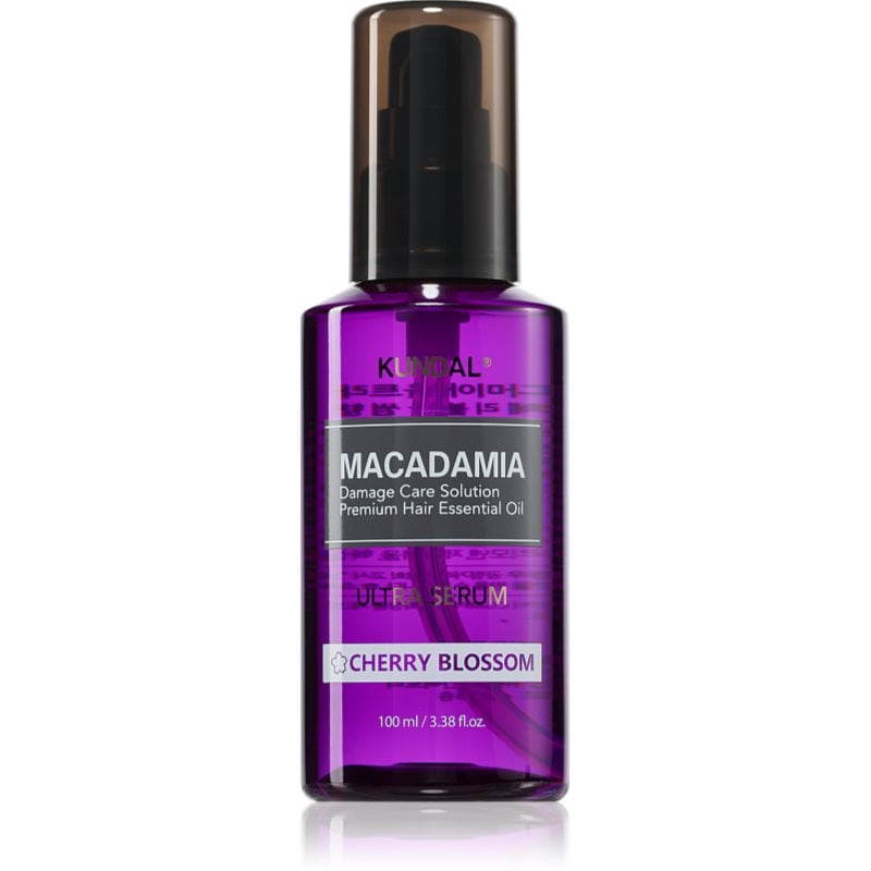 KUNDAL Macadamia Ultra Serum Cherry Blossom регенериращ серум за масло за увредена коса
