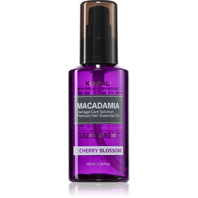 KUNDAL Macadamia Ultra Serum Cherry Blossom регенериращ серум за масло за увредена коса - Грижа за коса - Сравни цени от 1 магазин с безплатна доставка