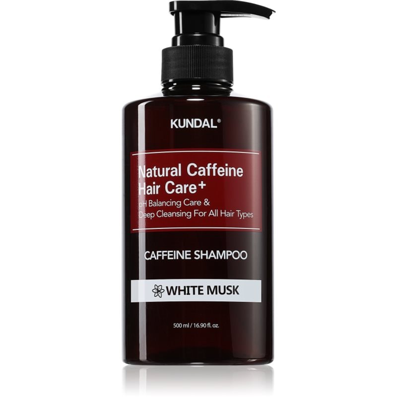 KUNDAL Caffeine Shampoo White Musk натурален шампоан против косопад - Грижа за коса - Сравни цени от 1 магазин с безплатна доставка