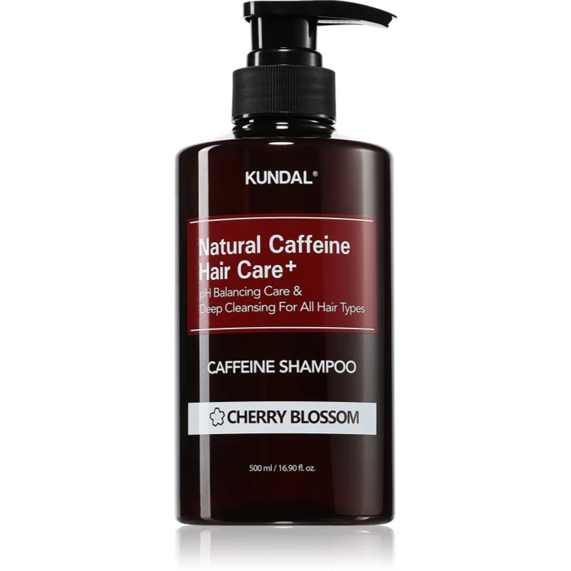 KUNDAL Caffeine Shampoo Cherry Blossom натурален шампоан против косопад - Грижа за коса - Сравни цени от 1 магазин с безплатна доставка